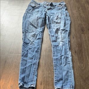 Light wash super skinny high waisted jean